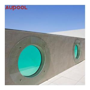 Prefabricated Steel Frame Assembled Metal Frame Swimming Pool with Clear Acrylic and Sand Filter