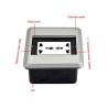 China BNT Floor Mount Ground Socket Hidden Slide Cover Floor Socket with Sliding Lid for Office Room wholesale