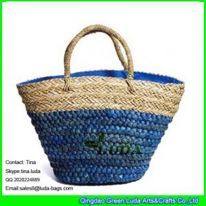 LUDA wholesale lady beach bags fashion seagrass straw tote bag
