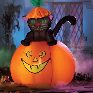 China Factory Customized Halloween Party Decoration Inflatable Black Cat supplier