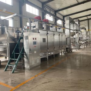 China 2000kg/h High Efficiency Fully Automatic Peanut Butter Production Line Adopts PLC Program Control And Easy Operate wholesale