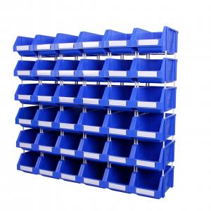 China PP Storage Container Heavy Duty Plastic Hanging Shelf Bin for Stacking Tools in Storage supplier