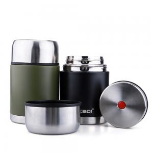 China 500ML 800ML Stainless Steel  Vacuum Food Container Simple Healthy Food Jar supplier