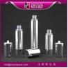 China TA021 15ml 30ml 50ml cylinder shape silver airless cosmetic pump bottle wholesale