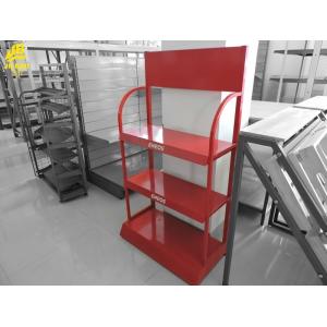 Coca Cola Beverages Display Racks For Grocery Shop Red Colour 100KG/Layer Welded