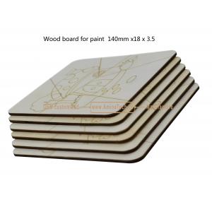 Aminatech  Wood board for paint  140mm x18x3.5 The one-side drawing design Elm board