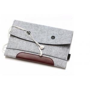 Felt Material Travel Ticket Wallet Grey / Red / Green Color Optional