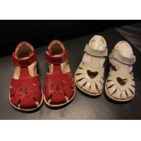 China SOEKIDY Soft Kids Shoes Girls Leather Sandals Summer Flat Close Toe Dress Shoes on sale