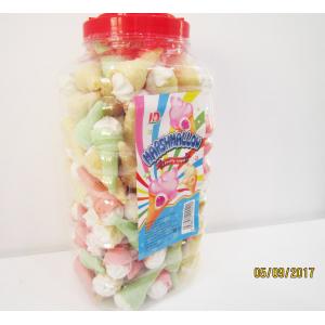 China Jar Packaging Snacks Ice Cream Shape Fruity Flavor Marshmallow Candy , Customized Marshmallow Sweets And Soft wholesale