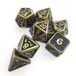 Mini supplier polyhedral RPG dice set poker tabl RPG Dice Set Metal