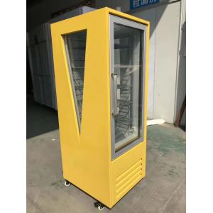 Manual Defrost Single Door Beverage Display Cooler , Commercial Beverage Fridge