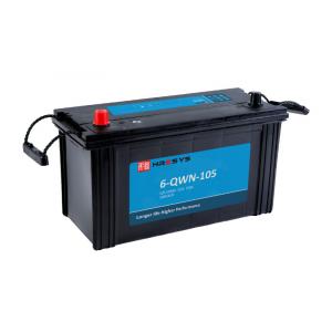 China 105AH Flooded Lead Acid Battery , 12v Sealed Lead Acid Rechargeable Battery supplier