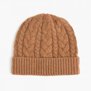 Simple Design Soft Cable Knit Hat / Mens Cable Knit Beanie For Keep Warm