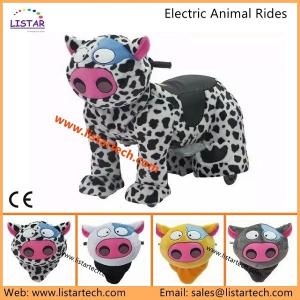 China Coin/Non-coin Operated Plush Motorcycle with Music Box and Light, Action Pony, Ride on Toy supplier