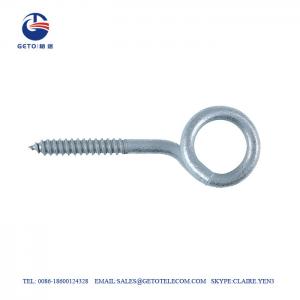 China 6x20mm Optic Fiber Outdoor Wire Anchor 500N Pigtail Screw Hook supplier