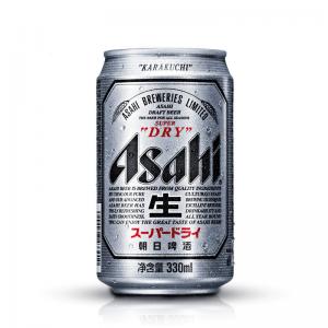 Japan Asahi Custom Printed Empty Aluminum Beer Cans 11oz