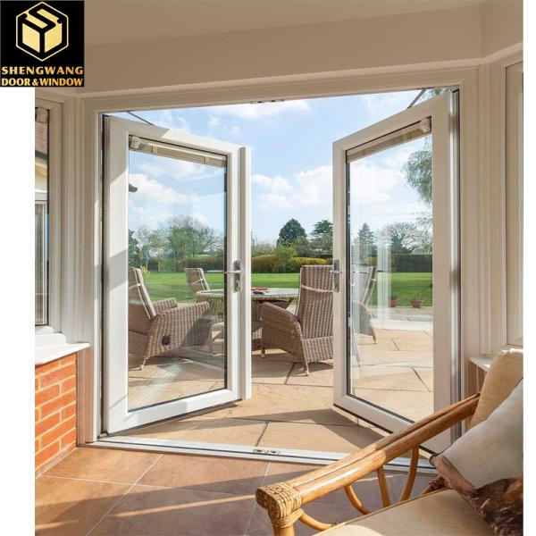 Polvo revestido con aluminio ventana giratoria deslizante y negro