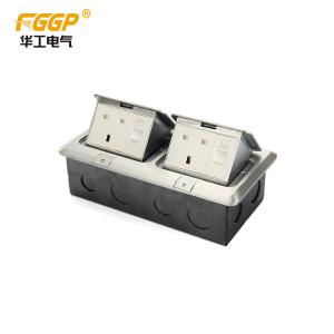 Durable Table Mounted Double Floor Socket For Double Networking Telephoned