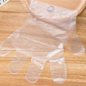 PE Disposable Plastic Gloves /  Thicken Poly Gloves Food Prep Handling Gloves