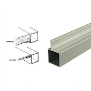 25*25mm Powder Coated Aluminum Square Tubing Frame With Connector For Display Shelf