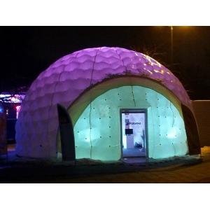 China Costomized Outdoor Inflatable Tent With Led Lighting / Printing Inflatable Booth Dome supplier