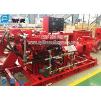 China Red Color End Suction Diesel Powered Fire Pump Set Pressures To 225 PSI on sale