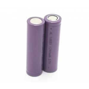 1200mAh 3.7V 18650 Lithium Ion Cells , 18650 Rechargeable Battery Weight 36g