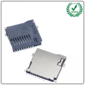 Factory Supplier 8 Plus 1 Pin SMT Push Push Sinking PCB Board Reverse 1.05MM Type Micro SD Card Tf Card Socket Connector