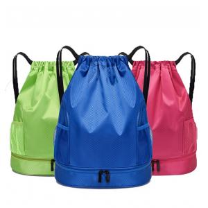 34x42cm Foldable Drawstring Backpack Polyester RPET Material