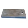 China 82 keys industrial dynamic waterproof desktop metal keyboard with trackball and Fn keys wholesale