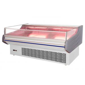 China Supermarket Open Display Cooler Commercial Meat Dispaly Freezer With LED Lamp supplier