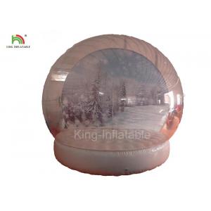 Clear People Inside Inflatable Snow Balls For Advertisement 210D Nylon Material
