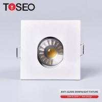 China Fixed White Square Downlights ,  Anti Glare LED Lights 70mm Cut Out For Living Room on sale