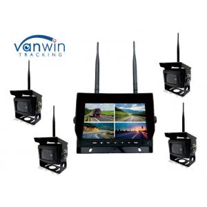 China 2.4G 4CH Car Video Wireless DVR system 7 Inch Monitor With 128GB SD Card supplier
