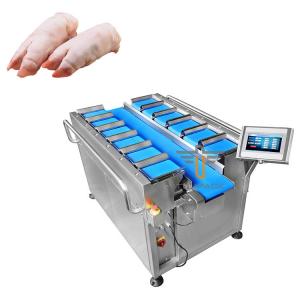 Automatic Belt Type Multihead Combination Weigher Check Weigher Machine For Pig'S Feet