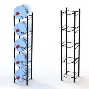 China 5 Tier Metal 5 Gallon Water Bottle Display Stand supplier