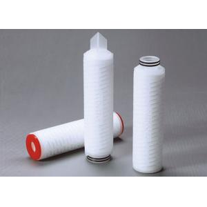 Nominal rating Polypropylene pleated filter cartridge for terminal filtration of liquid and gas
