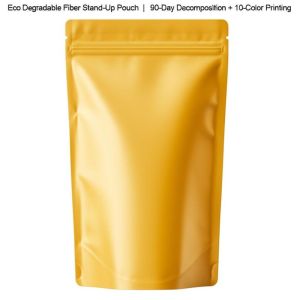 China Eco Degradable Fiber Stand-Up Pouch | 90-Day Decomposition + 10-Color Printing wholesale