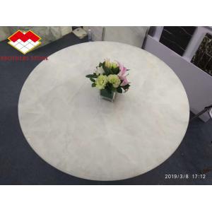 Ice Age Onyx White Marble Onyx Backlit Semi Precious Stone Table Tops