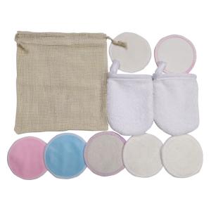 Round Reusable Cotton Makeup Pads , Lightweight Organic Cotton Makeup Pads