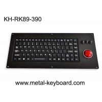 China FN Numeric Industrial Silicone Keyboard IP65 Resin Trackball Metal Panel on sale