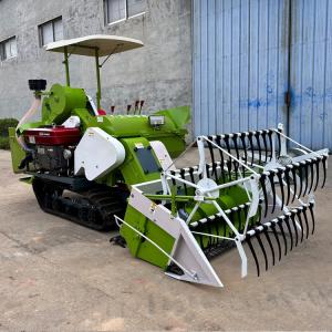 Riding Multifunctional Wheat And Rice crawler Harvester With Dual Header New Type Of Rice And Soybean Harvester