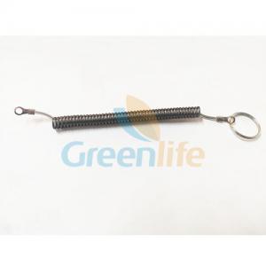 China Steel Coil 2.3MM Cord Eyelet Ends Retractable Tool Tether supplier