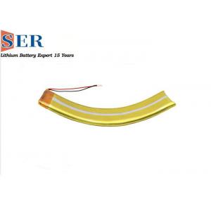 China Customizable Li Poly Battery 3.7V Flexible Curved Lithium Polymer Ion Safety Curved Lipo Battery supplier