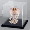 China Plastic Acrylic Display Box 60cm 50cm 40cm Machine Glass Cabinet Violet Bear Model Box wholesale