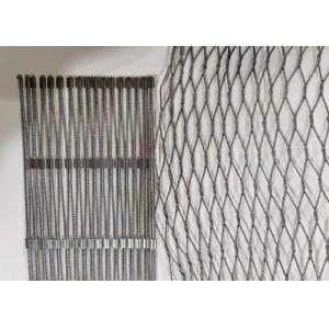 China Ferrule Wire Rope Mesh Net Flexible Stainless Steel Cable Netting For Building supplier