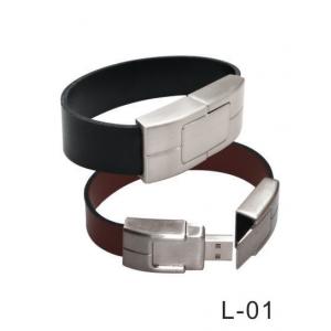 China Wristband Bracelet Leather USB Flash Drives 2GB 4GB 8GB supplier