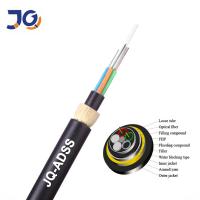 China Adss Kevlar Yarn 24 Core Multimode Fiber Optic Cable on sale
