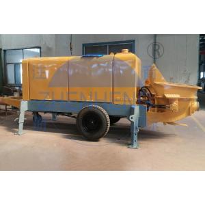 China Trailer Mount Stationary Concrete Pump , Wear Resistant Small Cement Pump supplier