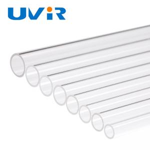 China Clear Quartz Glass Pipe 5000 Hours For Twin Tube Infrared Heating Lamp supplier